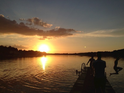 Buresø ved solnedgang © Henrik J. Koch